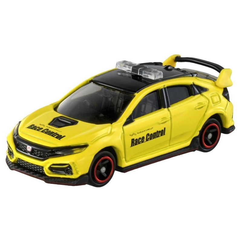 TAKARA TOMY تاكارا تومي توميكا 120 هوندا سيفيك تايب R سيارة سباق معدنية (1:64، صفراء) - Image 2